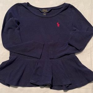Polo girls long sleeve top